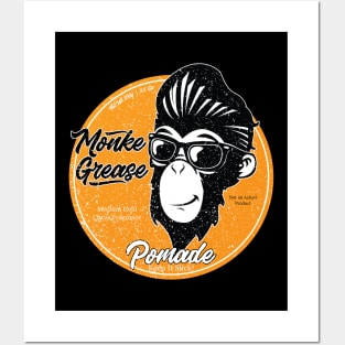 Monke Grease Pomade Tee Posters and Art